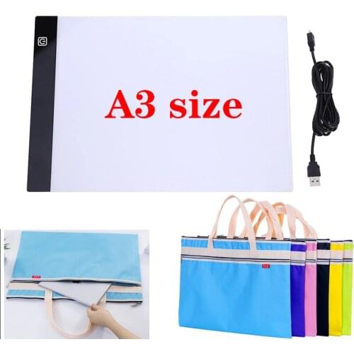 Big A3 Size Led Light Pad Tablet With Canvas Bag For 5D Diamond Painting Embroidery Tools Accessories Three Level Dimmable