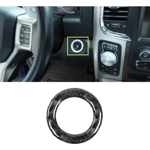 For Dodge Challenger Charger Durango RAM 2010-2019 Engine Start Stop Ignition Switch Decoration Cover Trim Sticker Car Accessory