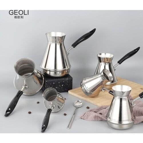 Stainless Steel Coffee Pitcher Pull Flower Cup Milk Pot Espresso Cups Latte Cappuccino Art Milk Frothing Jug With Long Handle
