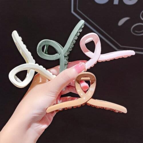 Korean Barrettes Plastic Hair Claws Hair Accessories Hair Clips Headband Hairpin Women Hairgrip Headwear Girls Ornaments Crab