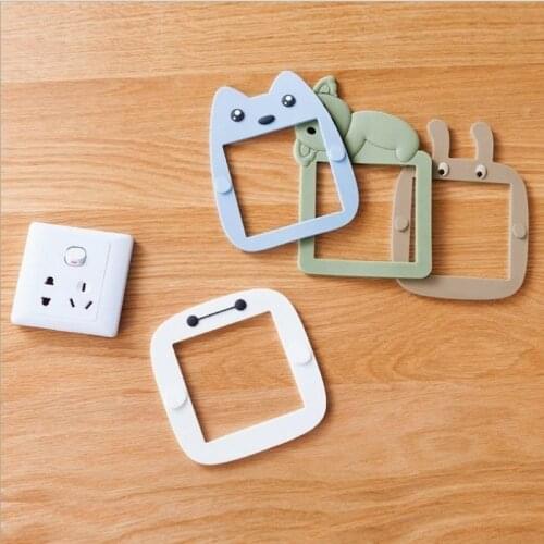Cartoon Luminous Switch Sticker Switch Protective Cover Silicone Socket Sticker Creative Simple Household Switch Decoration