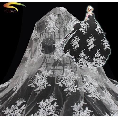 Niegrian comfortable and delicate high quality lace embroidery fabrics