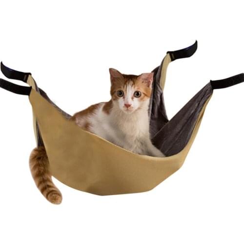 Pet Hanging Bed Double Sided Warm Pet Hammock Pet Cage Hammock With 4 Anti Skid Rind And 4 Clip For Small Dog Puppy