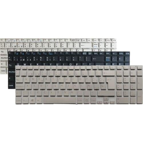 Spanish laptop Keyboard layout For Sony Vaio SVF152C29M Svf152a29v SVF1521B1EW SVF15 white/black/silver