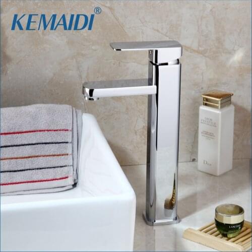 KEMAIDI Basin Faucets Bath Water Basin Mixer Tap Bathroom Faucet Hot and Cold Chrome Sink Water Crane Mixer
