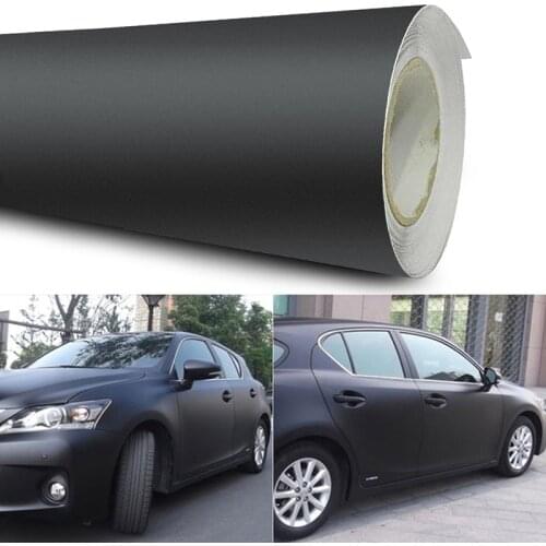 30 x 152cm Waterproof DIY Motorcycle Sticker Car Styling 3D Car Matte Black Vinyl Wrap Roll Film Car Accessories Decal Film
