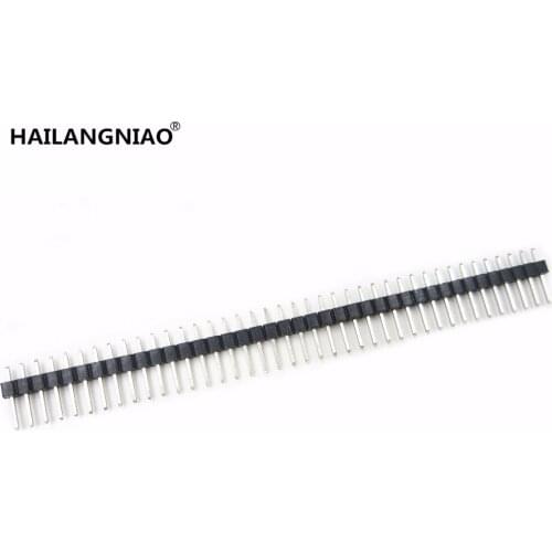 100pcs 2.54 1X40 pin breakaway Straight female header 40 pins Single Row 2.54mm Pitch Straight Needle Female Pin Header