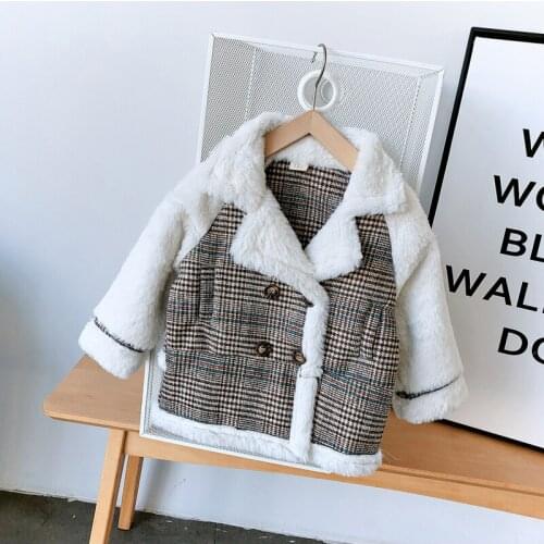 2019 Winter Casual Solid Jacket For Girls Fashion Long Sleeve Childrens' Jacket High Quality Kids Jacket