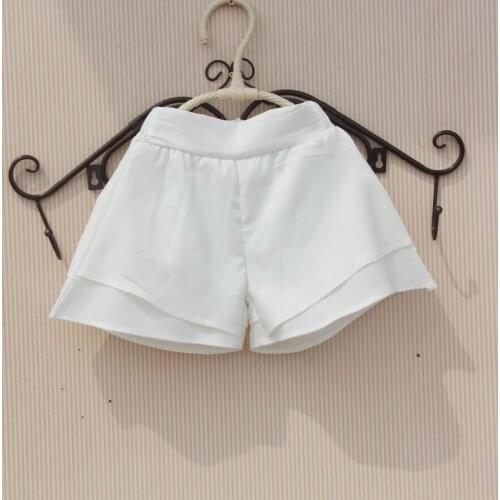 2020 Girls Summer Clothes Kids Shorts For Teens Fashion Chiffon White Shorts Girls Children Clothes Toddler Shorts 2T-16Y