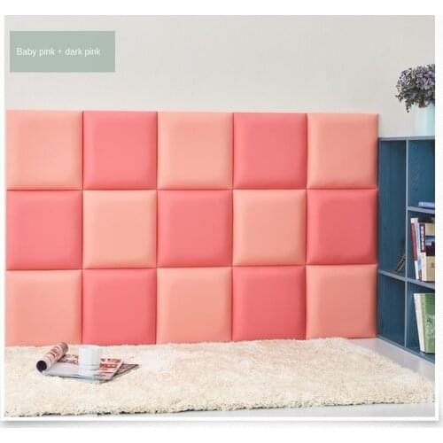 3D Wall Decor Home Bedroom Headboard Soft Package Thickened Anti-Collision Tatami Wall Stickers Background Decoration Painting