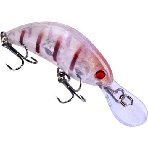 5-Color 3.8g 5.5cm crank lure Plastic Fake Bait Rock Little Fat superbait swimbait Minnow fishing tackle