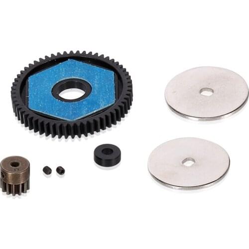 56T Spur Gear 12T Motor Gear Gearbox Transmission Gears Set for 1/10 RC Crawler Car Axial SCX10 SCX10 II Upgrade Parts