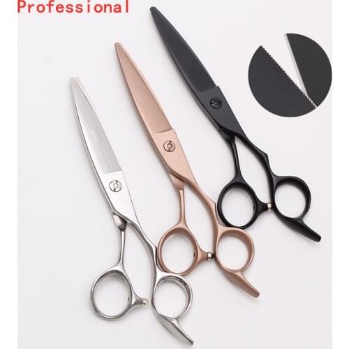 6.0 Hair Scissors Professional Hairdressing Scissors Barber Thinning Scissors 440C Japanese Steel Cut Shears Salon Tools 9123