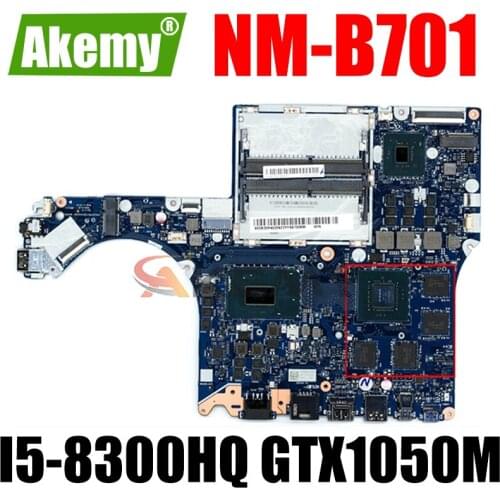 Akemy For Lenovo Y530-15ICH Notebook Motherboard EY515/EY517/EY519/EY520 NM-B701 Motherboard W/ I5-8300HQ GTX1050M 4G
