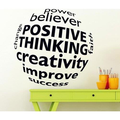 Business Motivation Quotes 3D Visual Effect Wall Decal Mural Office Sticker Creative Modern Wall Decor Stickers Bedroom D314