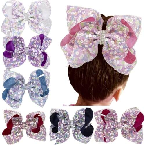 Sequin glitter bow, sparkle hair bow, glittery headband, toddler hair bow, party hair slide summer hair clip girls fashion BB024