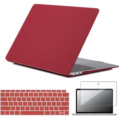 Laptop Case For Macbook Air 13 A2337/Pro 13 A2338 M1 2020 ,For Macbook 12 /Air 11/Pro 15 Cover+US Keyboard Film+Screen Protector