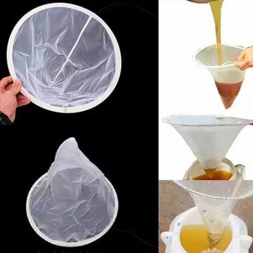 Impurity Filter Cloth Mesh Nylon Sieve Honey Filter Funnel Strainer Net Screen Beekeeping Kitchen Clean Pure Supplies Tool