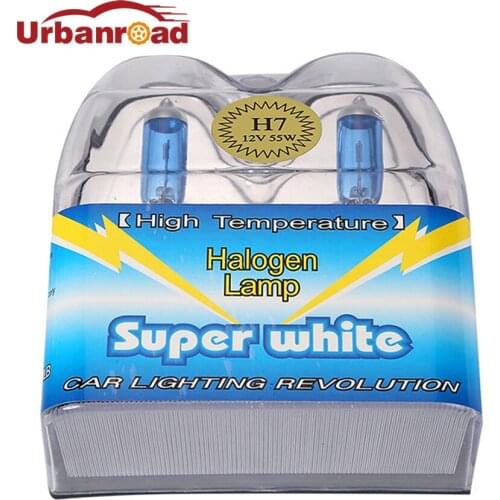 2pcs 5500-6000K H7 12v 55w halogen car light bulb lamp cars h7 px26d 55w car lamp fog halogen bulb Head Lamp Light 12V car