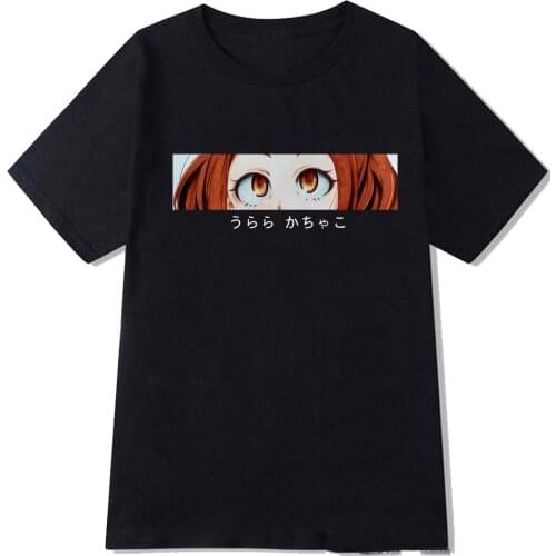 Harajuku Anime My Hero Academia T Shirt Women Ochako Uraraka Tshirt Funny T-shirt Cute Anime Top Tee Female