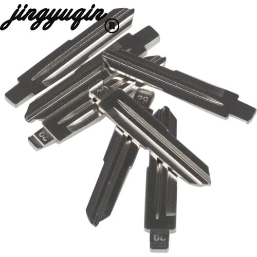 Jingyuqin 10PCS Remote NO.29 Uncut Car Key Blade for Hyundai Sonata Santa fe Refine Remote #29 Key Blade Replacement