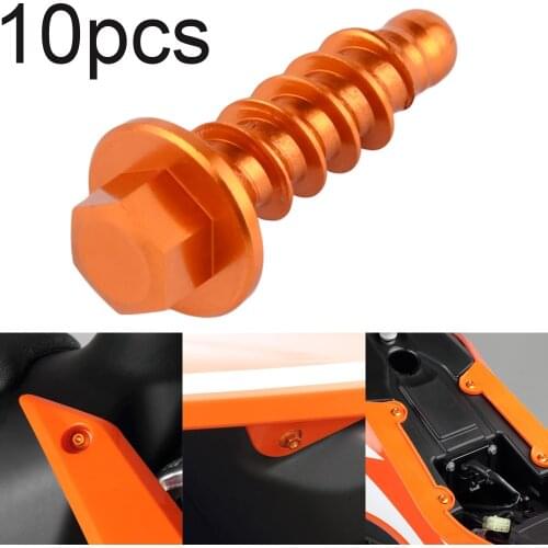 10PCS Dirt Bikes Self Tapping Screw Bolt Kit For KTM EXC EXCF XC XCF SX SXF TPI SIX DAYS 125 250 300 350 400 450 500 1997-2021