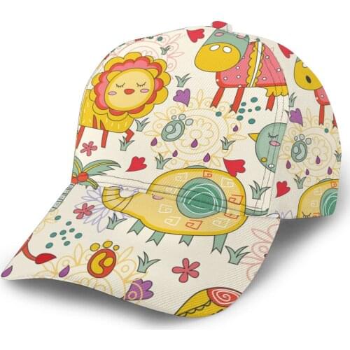 Cute Jungle Animals Baseball Cap Fashion Men Hat Cap Summer Dad Hat Male Sports Hat