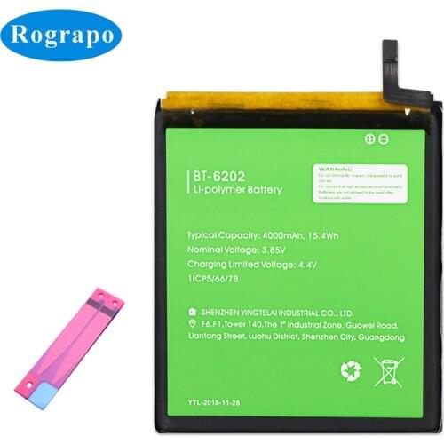 New 4000mAh BT6202 Full Replacement Battery For LEAGOO M11 BT-6202 BT 6202 Mobile Phone +track code