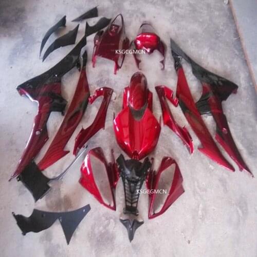 Fairing YZF R6 2008 2009 2010 2011 2012 2013 2014 Kits For Yamaha YZFR6 ABS Fairings Set Red & black car body Injection Mold