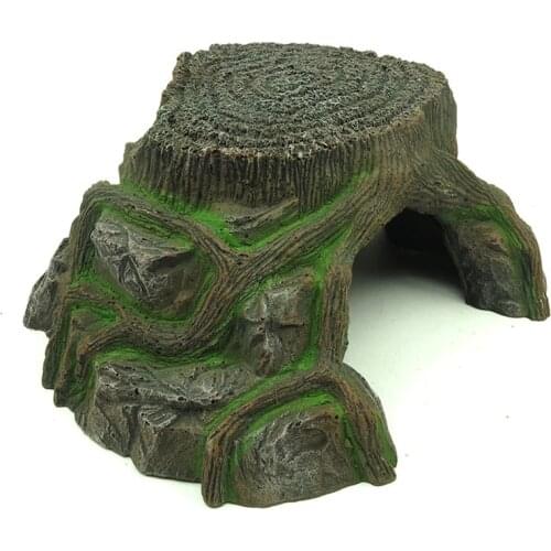 Turtle Terrace Climbing Platform Landscaping Climbing Simulation Stone Hiding Nest Trapezoidal Sun-backed Aquarium Pet Supplies