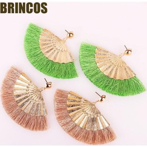 Earrings tassel jewelry boho 2019 korean vintage big statement drop gold aliexpress dangle women accessories geometric my orders
