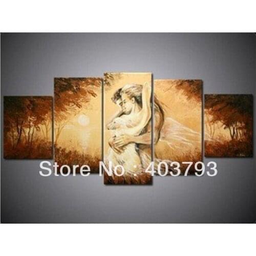 MODERN ABSTRACT HUGE WALL ART OIL PAINTING ON CANVAS hug lover tree painting for decoration no frame free shipping