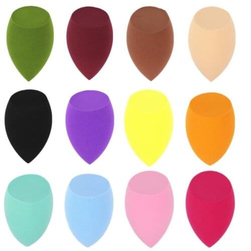 1pcs drop-shaped Bevel makeup powder puff makeup sponge mixed face foundation cream makeup powder puff