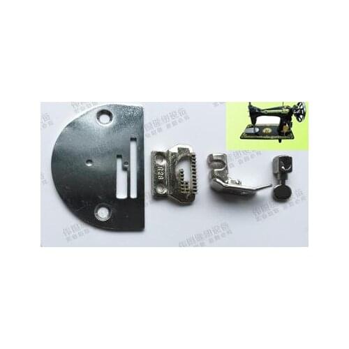 Old Vintage household sewing machine parts presser foot needle plate dental needle clamp Butterfly Vintage sewing machine foot