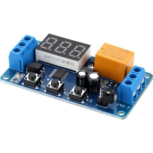 LED Display Automation Digital Delay Timer Control Relay Switch Module rele 3V/3.7V/4.5V/5V/6V