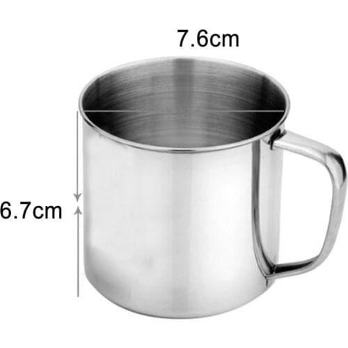 Outdoor Camping Hiking Tea Mug Cup Stainless Steel Coffee Cup Office School Gift Useful