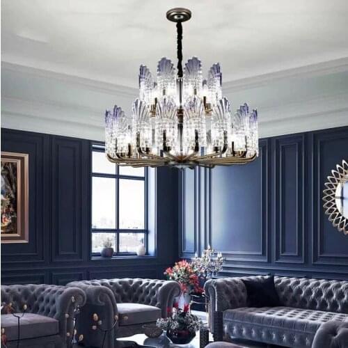 Vintage glass ball lustres bathroom fixture design lamp lampes suspendues ventilador de techo nordic decoration home