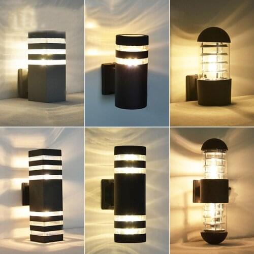 Up and Down Outdoor Waterproof Corridor Wall Lamps Hotel Shop Villa Garden Gate Porch Light Courtyard Fence Exterior Wall Lights