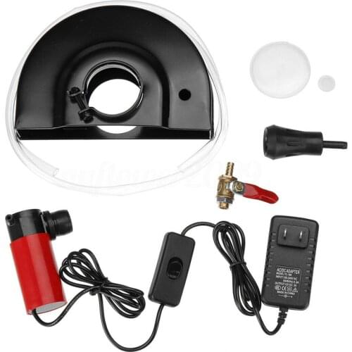 120/160mm Angle Grinder Guard Water Slotting Dust-Free Protective Cover Hood Wet Grinding Tool Set