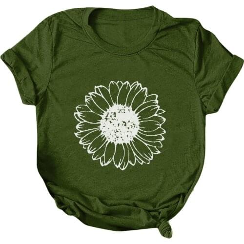 Women Casual Printing Tshirt Short Sleeves O-neck Loose T-shirt Tops Casual Loose Fashion Summer Dress Camiseta Mujer Verano #P3