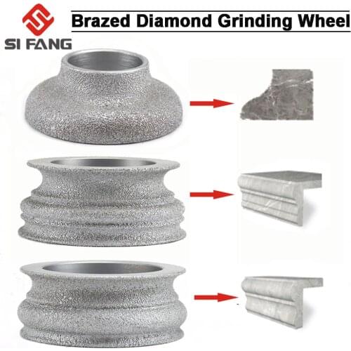 1PC 75mm Diamond Segment Grinding Vacuum Brazed Diamond Profile Grinding Wheel for Vacuum Brazed Diamond Tool