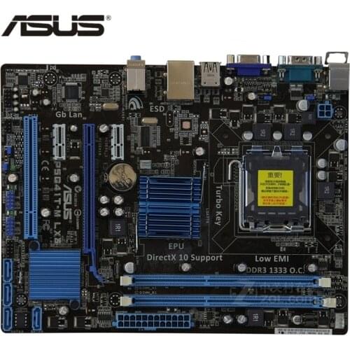 ASUS P5G41T-M LX3 Motherboard LGA 775 DDR3 8GB For Intel G41 P5G41T-M LX3 Plus Mainboard P5G41T SATA II PCI-E X16 Used