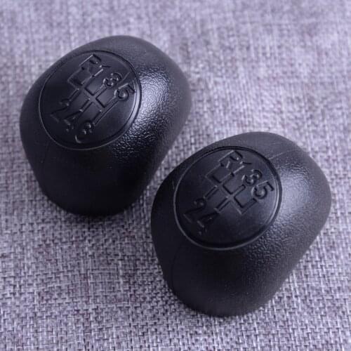 DWCX Black Car Gear Shift Stick Lever Knob Head Ball Fit for Fiat Ducato Citroen Jumper Peugeot Boxer 1994-2003 2004 2005 2006