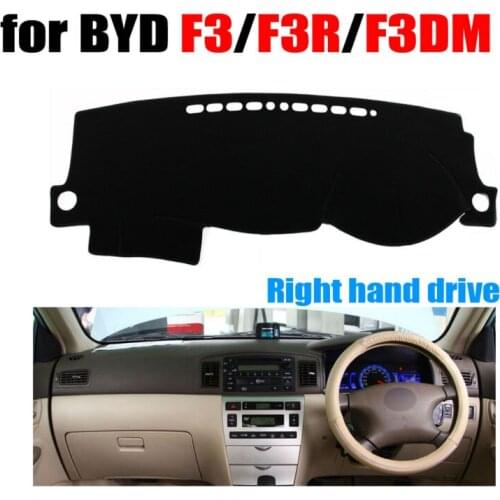 Car dashboard covers mat for BYD F3 F3DM F3R 2007-2013 years Right hand drive dashmat pad dash cover auto dashboard accessories