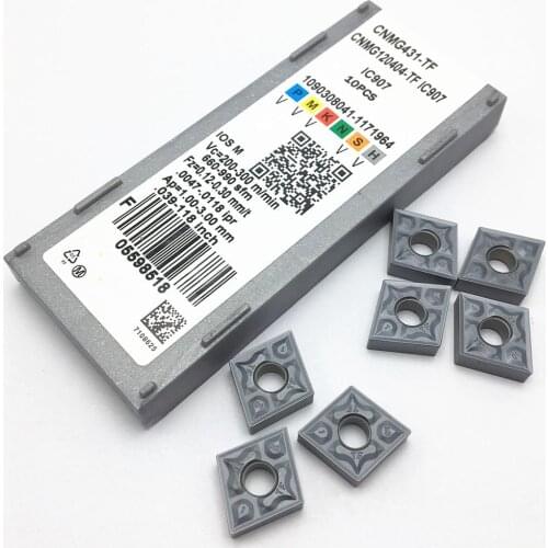 Cylindrical turning tool CNMG120404 TF IC907/IC908 carbide insert lathe tool turning insert CNC milling tool