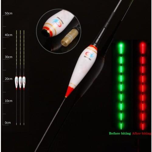 Gravity sensor Fishing Float Light Night Luminous Fishing Floats Automatically Remind Fishing Float With Button Battery CR425