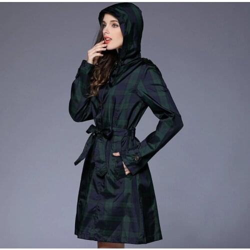 Long thin breathable raincoat women/female rain ponchos jacket waterproof pullover womens rain coat chubasquero mujer with belt