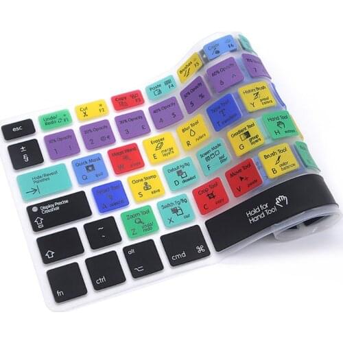 European Version Adobe Photoshop Shortcut Keys Keyboard Protector Keyboard Cover