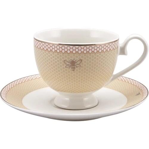 GREATKaraca Karaca Bumblebee Set of 2 Teacups FREE SHIPPING