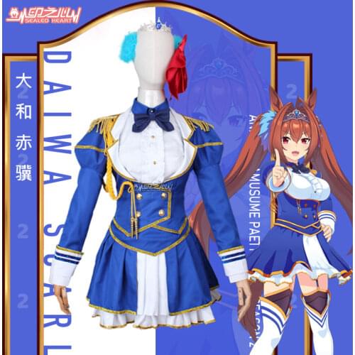 Anime Umamusume: Pretty Derby Season 2 Daiwa Scarlet Battle Dress SJ Uniform Cosplay Costume Halloween Women Free Shipping 2021